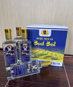Rượu men lá Bình Bích chai thủy tinh 500ml (6 chai)